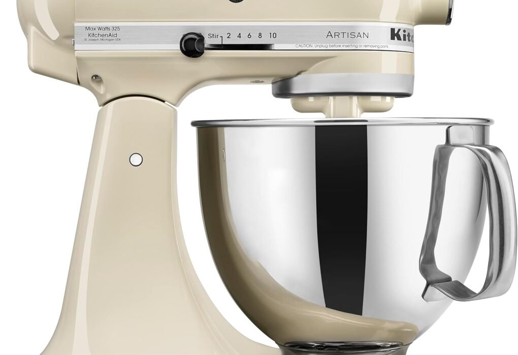 Test & Avis KitchenAid Artisan, 5-Qt Tilt Head Stand Mixer, KSM150PS, Almond Cream