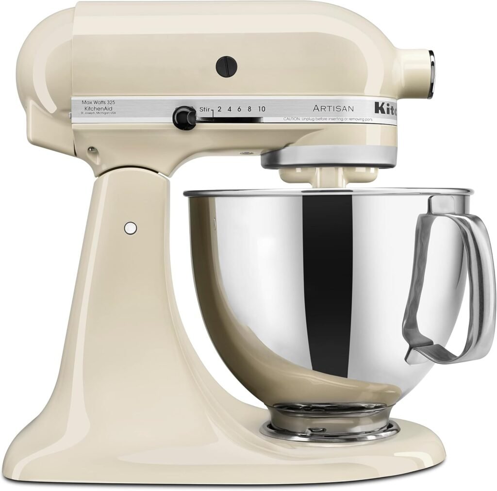Test & Avis KitchenAid Artisan, 5-Qt Tilt Head Stand Mixer, KSM150PS, Almond Cream