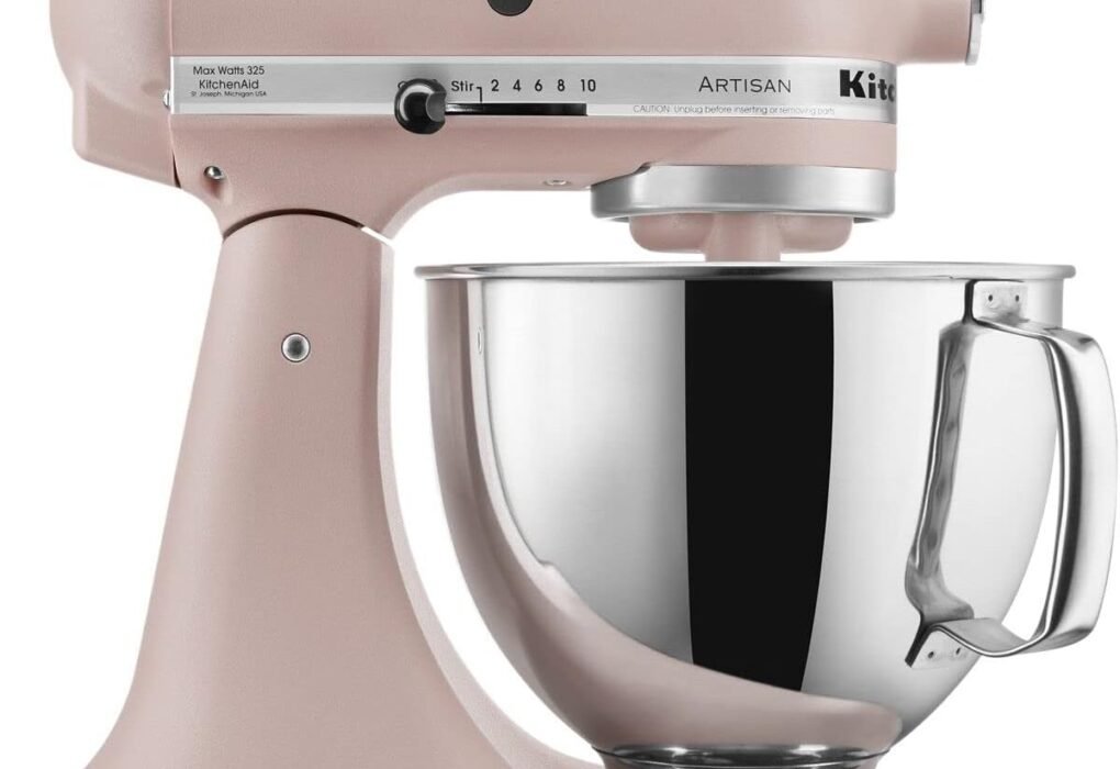 Test & Avis KitchenAid Artisan, 5-Qt Tilt Head Stand Mixer, KSM150PS, Feather Pink