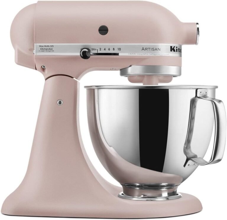 Test & Avis KitchenAid Artisan, 5-Qt Tilt Head Stand Mixer, KSM150PS, Feather Pink