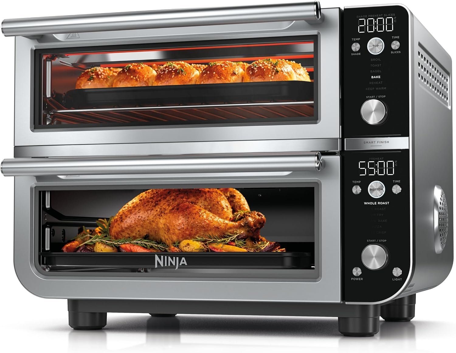 Test & Avis Ninja Double Oven Pro Smart XL, 30.2 Qt, 12-in-1, Stainless Steel, DCT801